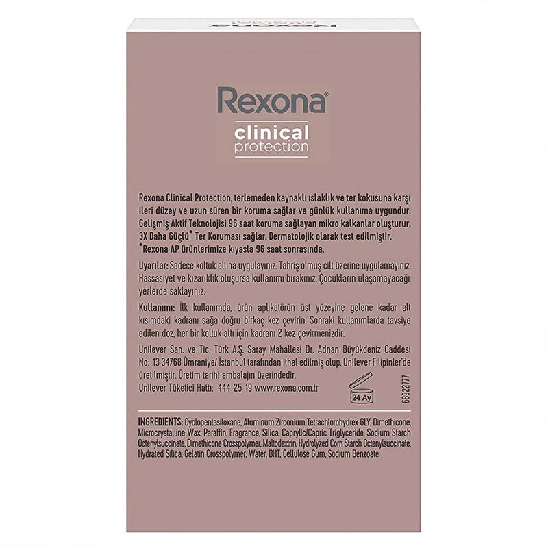Translation missing: ar.Rexona Clinical Protection Shower Clean Women Stick Deodorant 45 ml - Rexona - accessibility.image_number 2