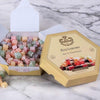 Sekerci Cafer Erol Bird Turkish Delight Hexagon Box 300g مصغرة 1