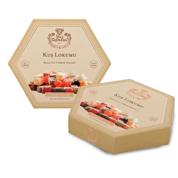 Sekerci Cafer Erol Bird Turkish Delight Hexagon Box 300g - صورة 2