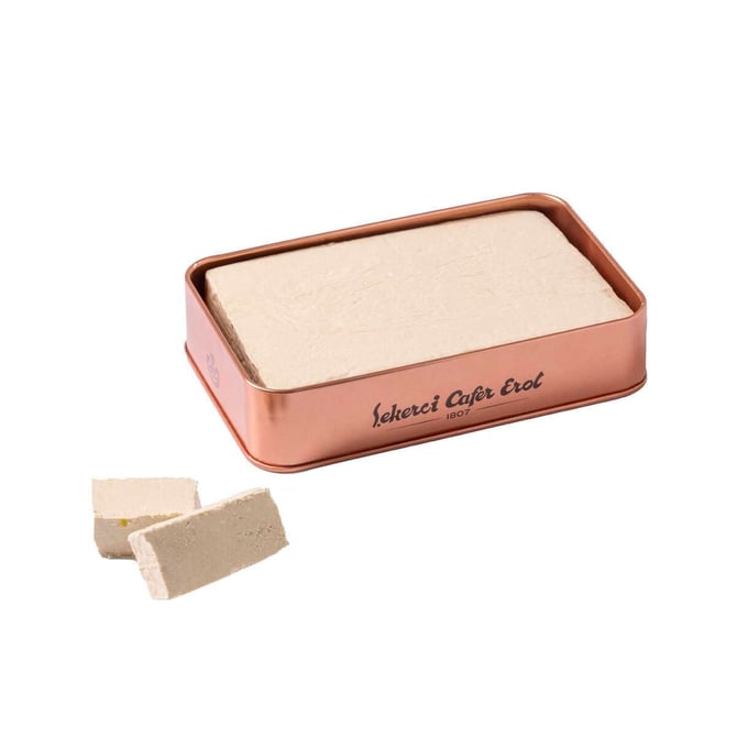 Sekerci Cafer Erol Plain Tahini Halva Bronze Tin 500g