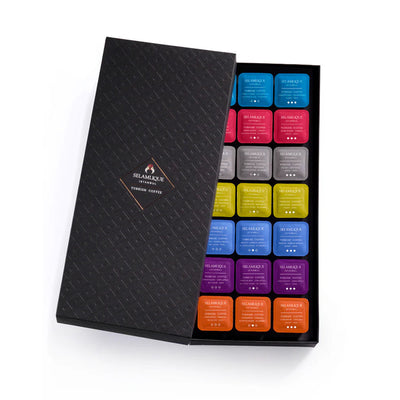 Selamlique Assorted Turkish Coffee Capsules Box 21 Pack – 7 Flavors - Selamlique