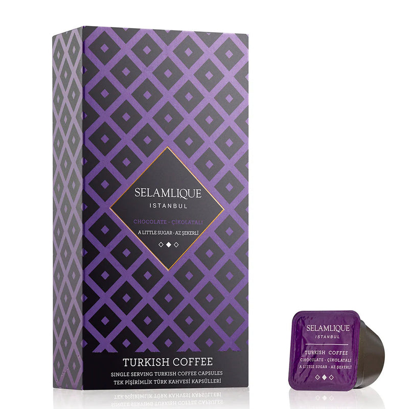 Translation missing: en.Selamlique Chocolate Turkish Coffee Capsules Pack of 10 - Selamlique - accessibility.image_number 1