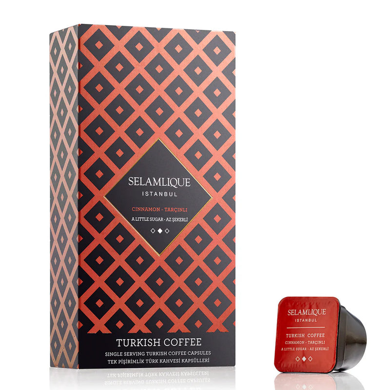 Translation missing: en.Selamlique Cinnamon Turkish Coffee Capsules Pack of 10 - Selamlique - accessibility.image_number 1
