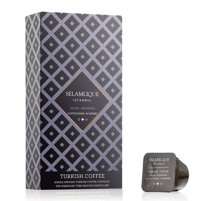 Selamlique Decaf Turkish Coffee Capsules Pack of 10 - Selamlique
