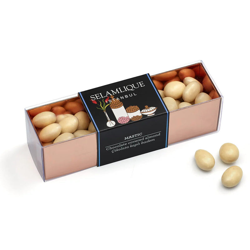 Selamlique Mastic Chocolate Covered Almond Dragees 250g - Selamlique