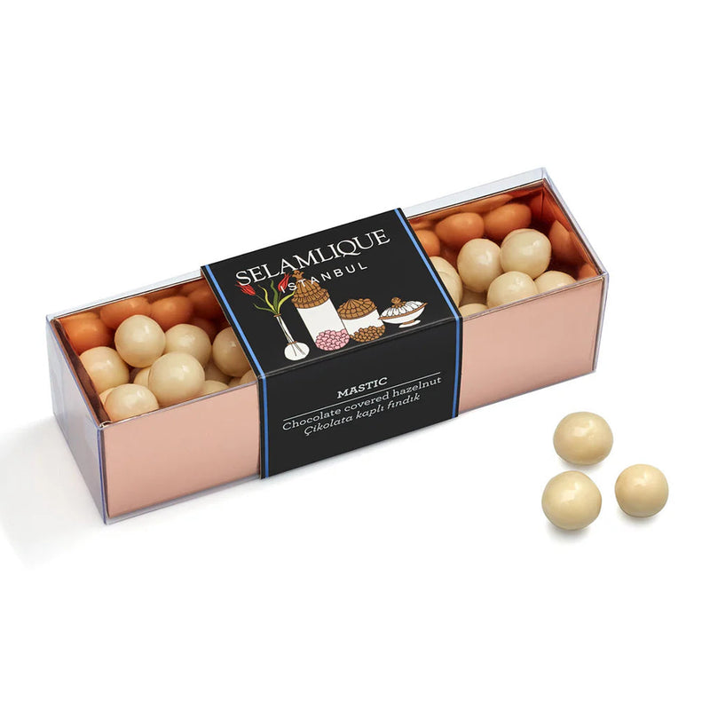 Selamlique Mastic Chocolate Covered Hazelnut Dragees 200g - Selamlique