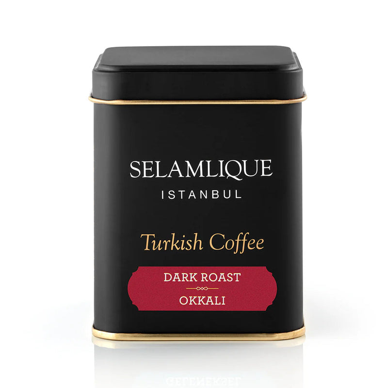 Selamlique Okkali Turkish Coffee 125g Metal Tin - Selamlique - Image 1