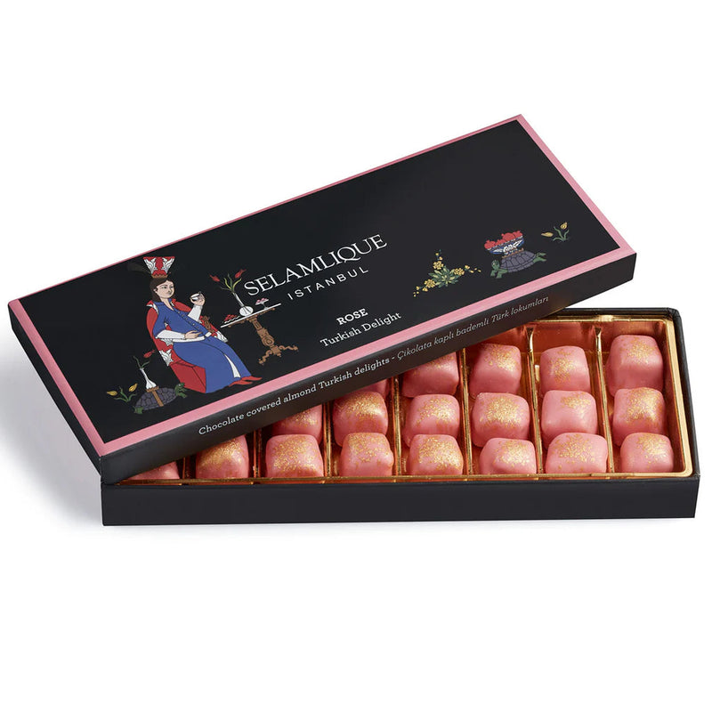 Translation missing: ar.Selamlique Rose Turkish Delight Box (60g / 250g / 500g) - Selamlique - accessibility.image_number 3