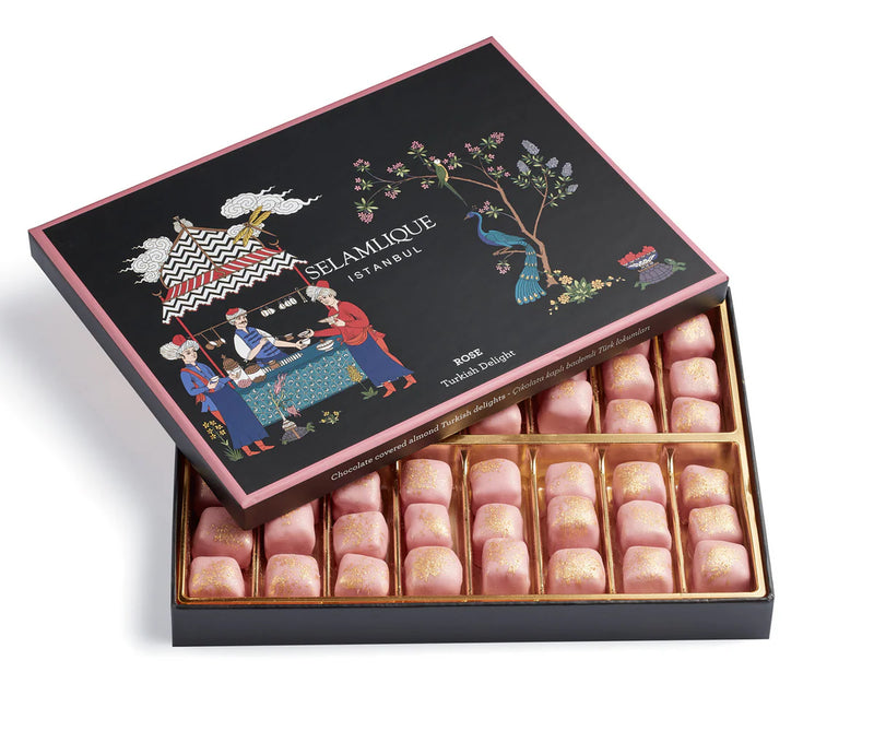 Translation missing: ar.Selamlique Rose Turkish Delight Box (60g / 250g / 500g) - Selamlique - accessibility.image_number 4