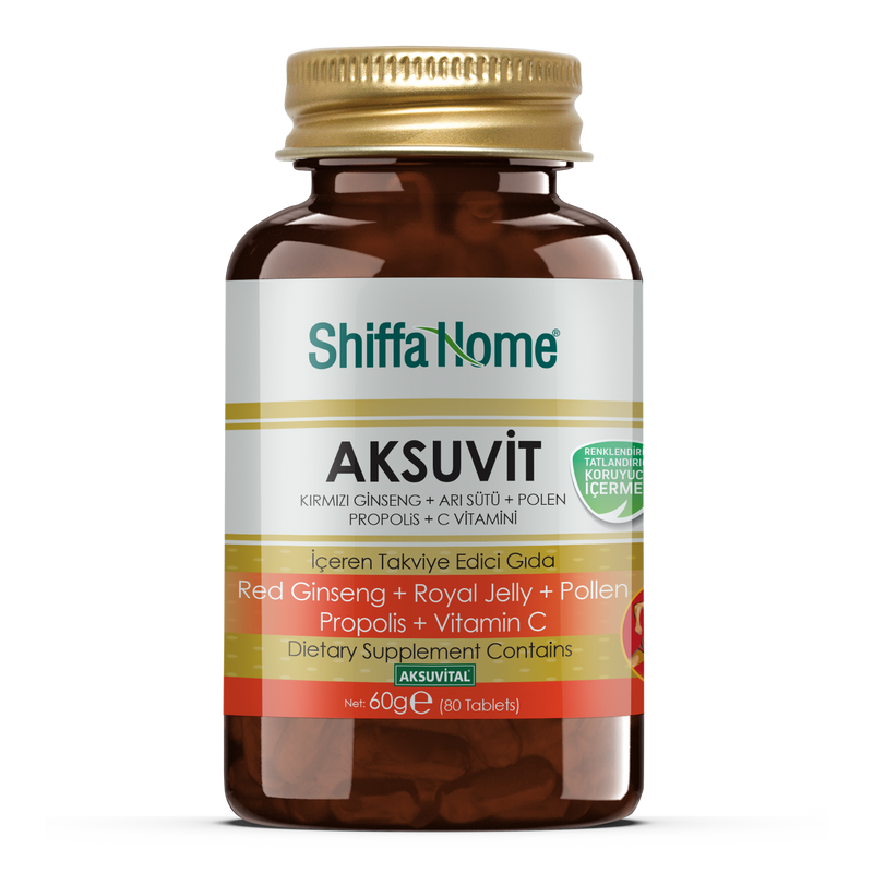 Shiffa Home Aksuvit 80 Tablets Natural Halal - Shiffa Home