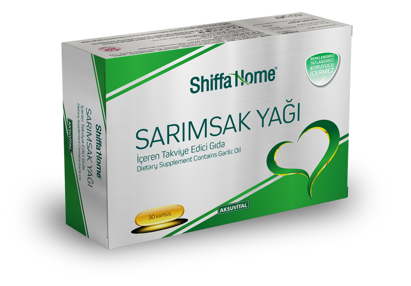 Shiffa Home Garlic Oil 30 Softgels Natural Halalشيفا هوم زيت الثوم - 30 سوفتجيل من Shiffa Home | العافية