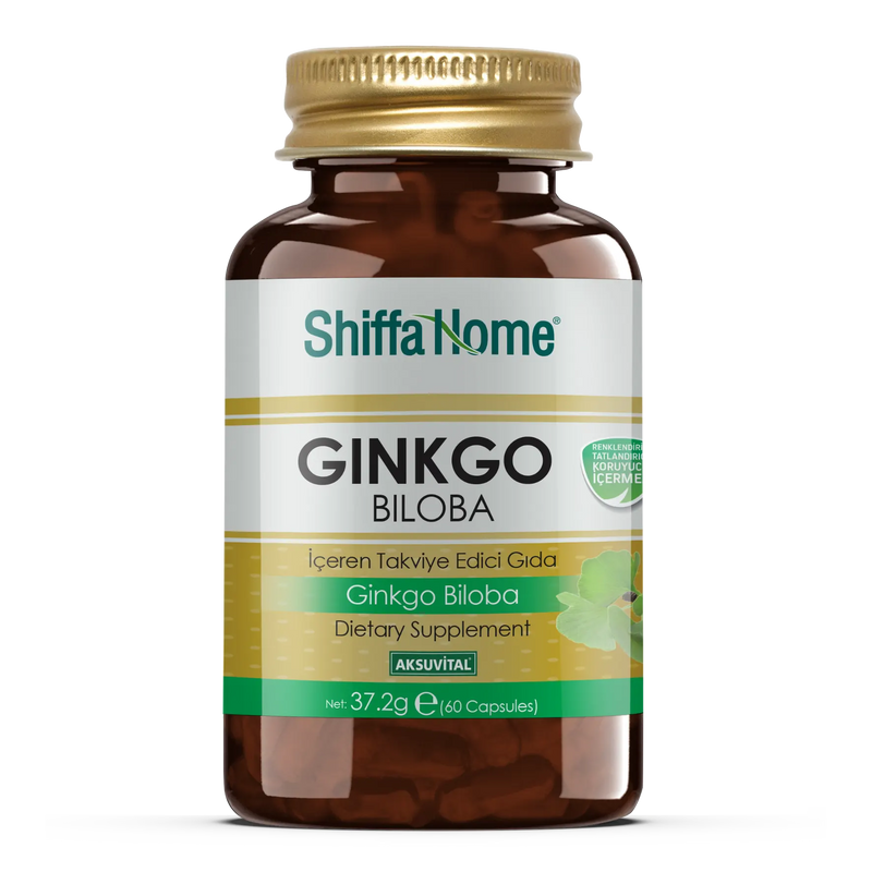 Shiffa Home Ginkgo Biloba 60 Capsules Natural Halal - Shiffa Home