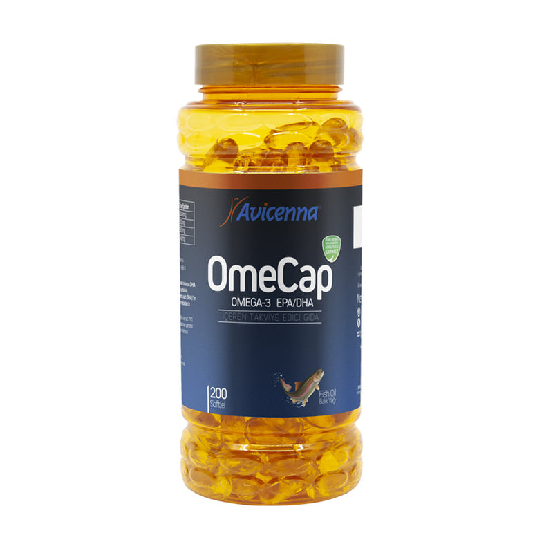 Shiffa Home OmeCap Omega 200 Softgels Natural Halalشيفا هوم أوميكاب أوميغا - 200 سوفتجيل من Shiffa Home | العافية