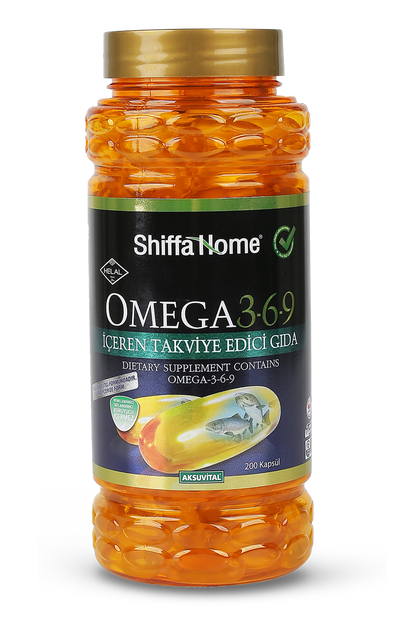 Shiffa Home Omega 3-6-9 1000mg 200 Softgels Natural Halal - Shiffa Home