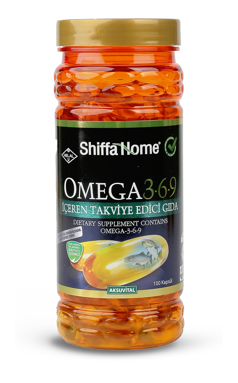 Shiffa Home Omega 3-6-9 100 Softgels Natural Halal - Shiffa Home