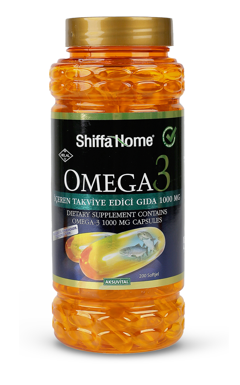 Buy Shiffa Home Omega 3 - 1000 mg 200 Softgels by Shiffa Home | Elafiya