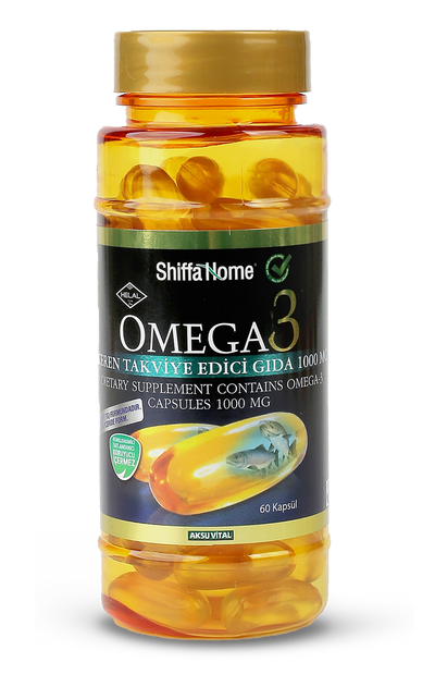 Shiffa Home Omega 3 1000mg 60 Softgels Natural Halal - Shiffa Home
