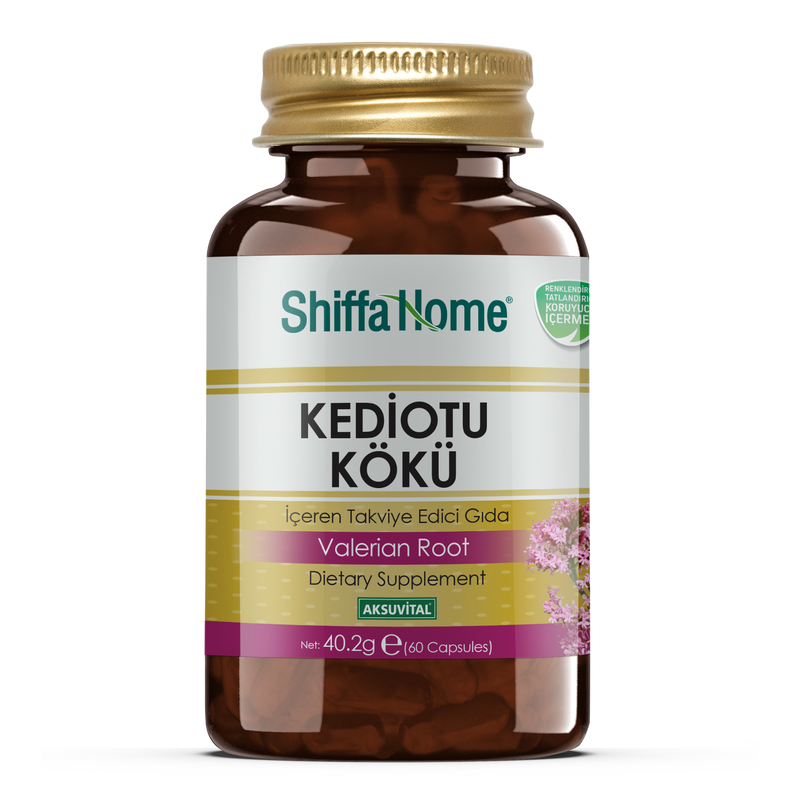 Shiffa Home Valerian Root 60 Capsules Natural Halalشيفا هوم كبسولات جذور الناردين - 60 كبسولة من Shiffa Home | العافية