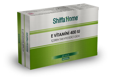 Shiffa Home Vitamin E 400IU 700mg 60 Softgels Natural Halal - Shiffa Home