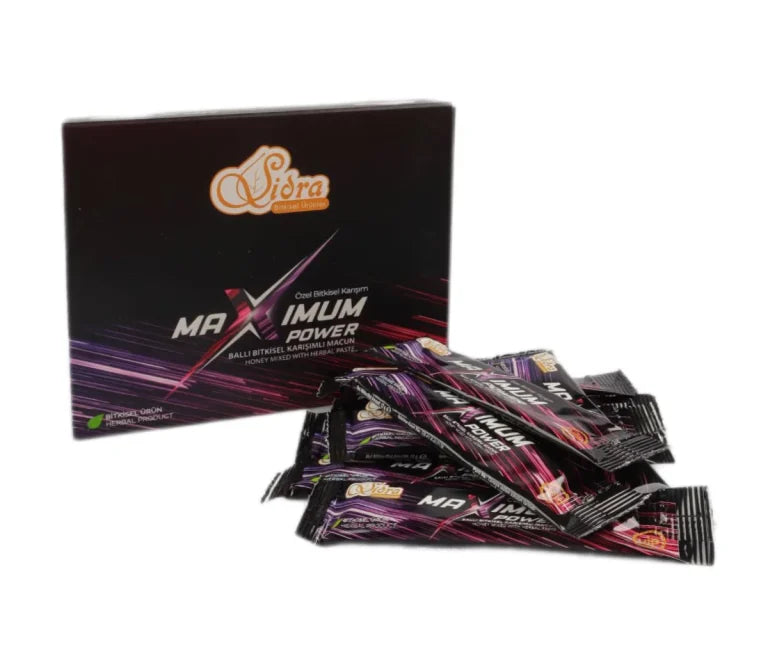 Sidra Maximum Power Herbal Honey Paste Stick 12g x 10 box packaging - صورة 1