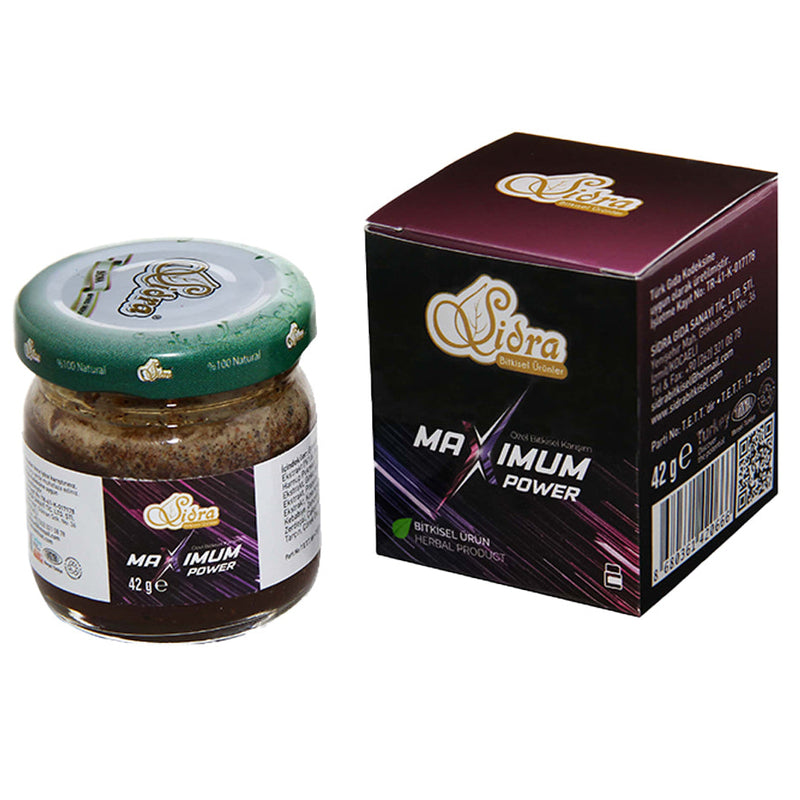 Sidra Maximum Power Herbal Mixed Paste – 42g natural blend in a compact jar for men’s daily use - صورة 1
