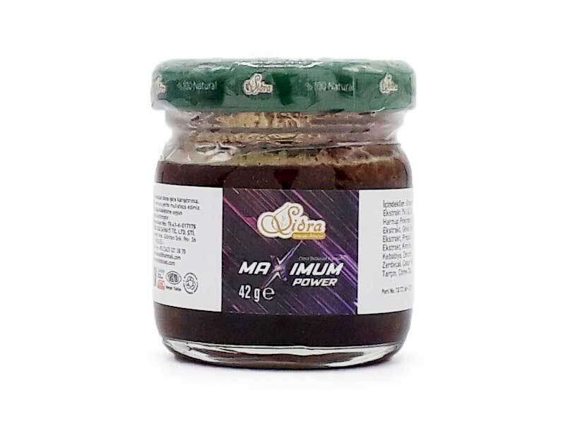 Translation missing: en.Sidra Maximum Power Herbal Mixed Paste – front view of jar and label showing product details - Sidra - accessibility.image_number 2