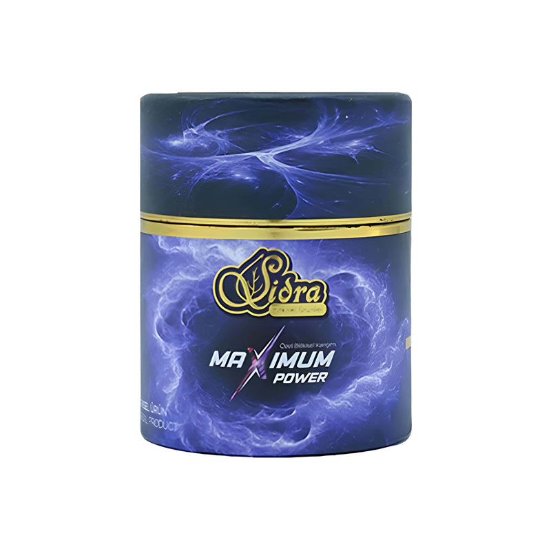 Sidra Maximum Power Plus Herbal Mix Paste – side view of the 240g jar highlighting ingredients and usage details - صورة 1