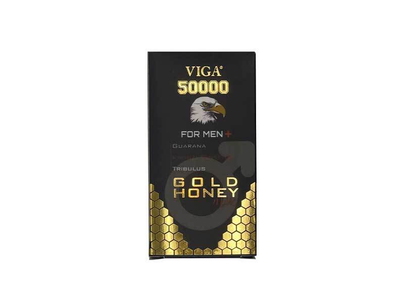 Super Viga 50000 Honey – product box and sachets displayed for clear packaging overview - صورة 3