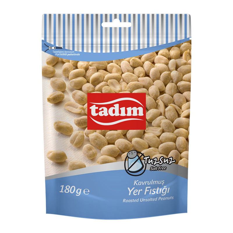 Tadim Roasted Unsalted Peanuts 180g Pack - Tadim