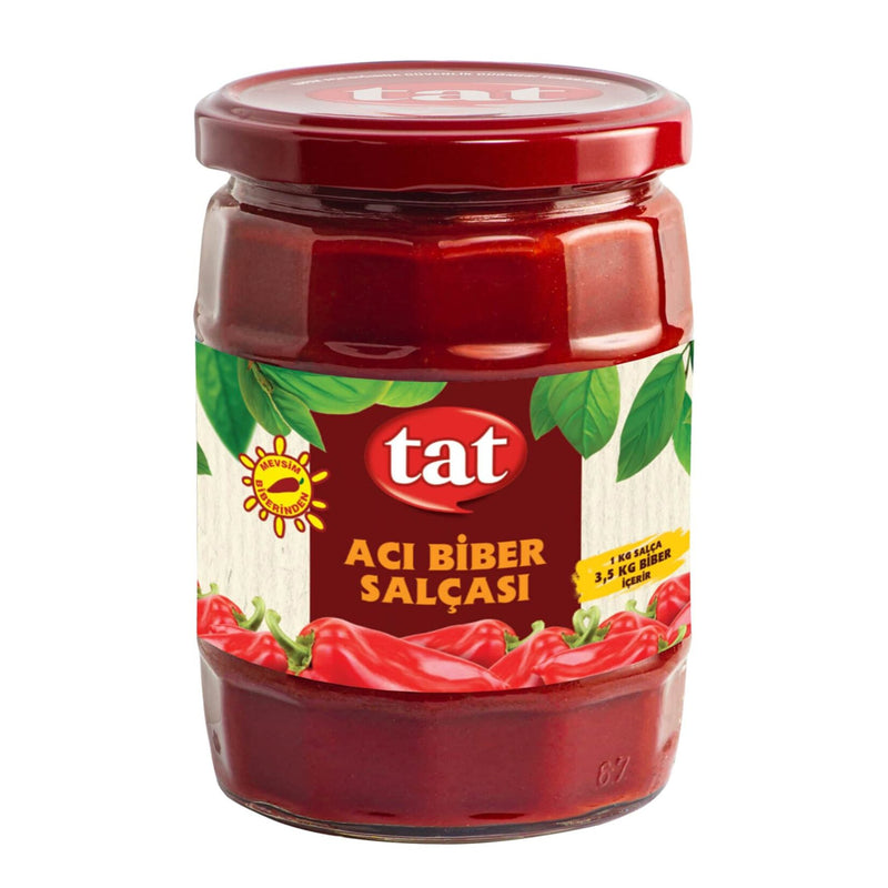 Tat Hot Pepper Paste Glass Jar 550g - Tat