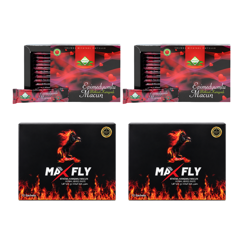 Themra and Max Fly Turkish herbal paste sachets 4-box value set - صورة 1