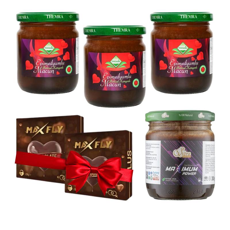 Themra Sidra Max Fly herbal set with paste jars and chocolate bars - صورة 1