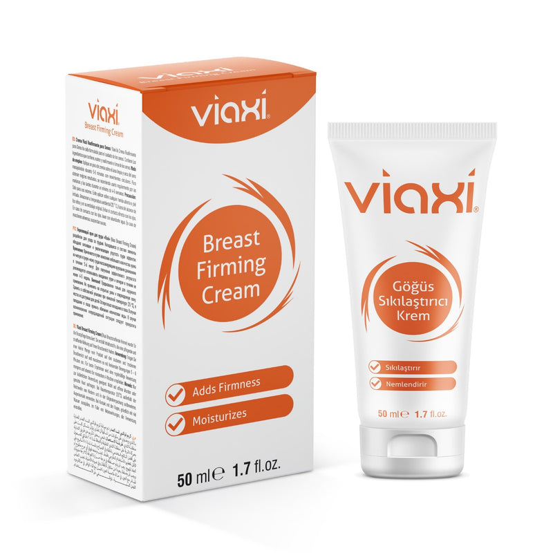 Viaxi breast firming cream in 50ml tube packaging