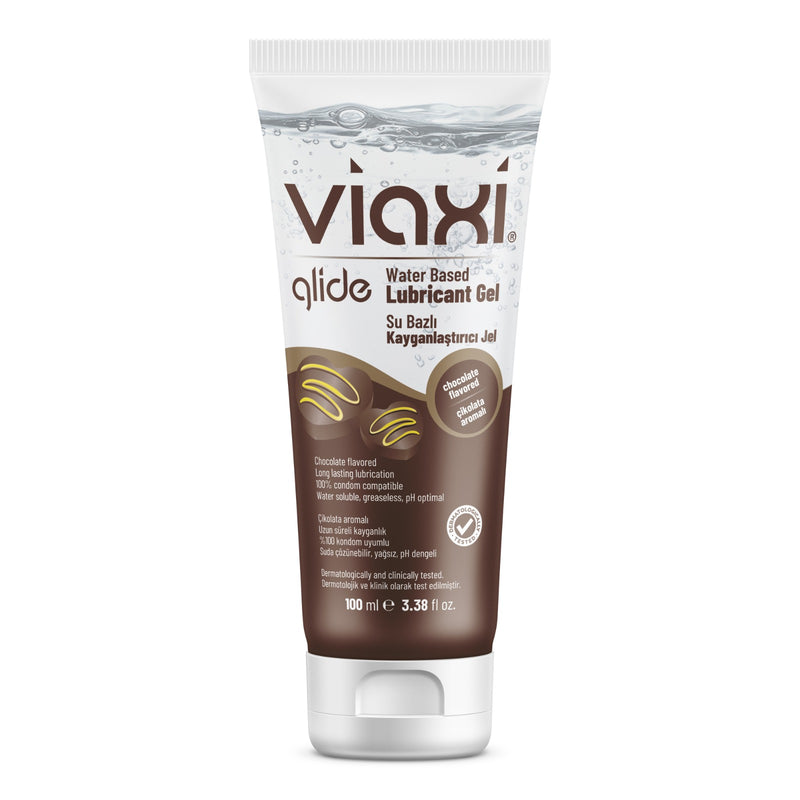 Viaxi Glide Chocolate water-based gel in 100ml tube