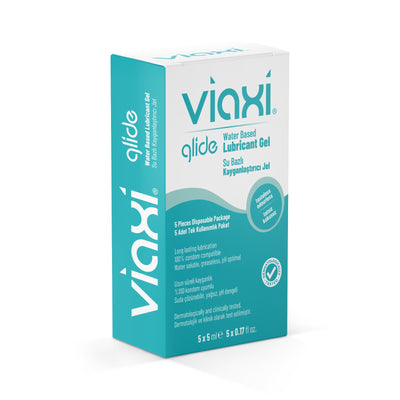 Viaxi Glide plain moisturizing gel 5x5ml sachets - Viaxi