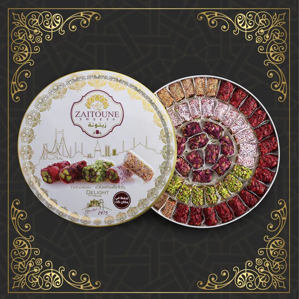 Zaitoune assorted Turkish lokum in 250g, 500g, and 650g gift boxes - Zaitoune
