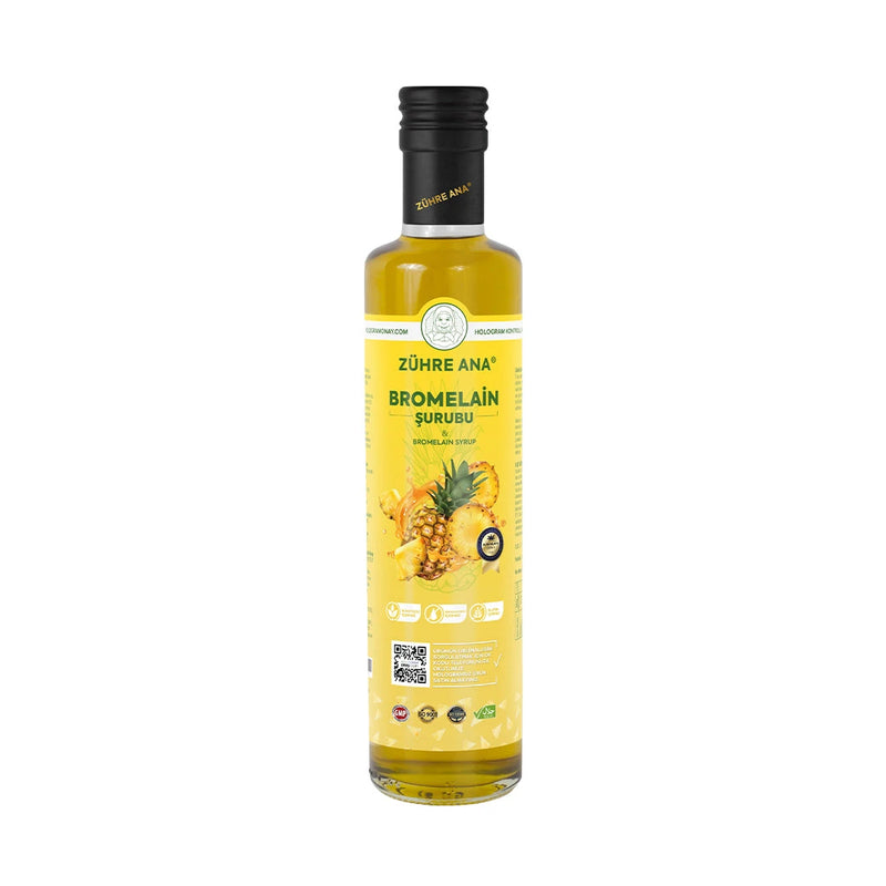 Zuhre Ana Bromelain Syrup Natural Pineapple Flavor 250 ml Glass Bottle - Zuhre Ana