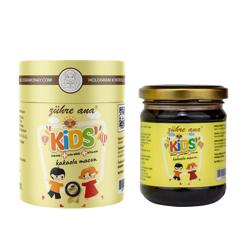 Zuhre Ana Kids Cocoa Paste with Royal Jelly and Vitamins 240g Glass Jar - Zuhre Ana - Image 1