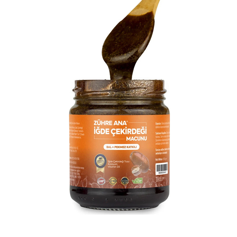 Zuhre Ana Oleaster Seed Paste with Natural Ingredients 240g Glass Jar - Zuhre Ana - Image 2