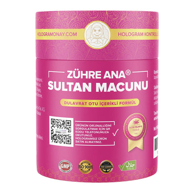 Zuhre Ana Sultan Paste with Natural Herbal Blend 240g Glass Jar - Zuhre Ana
